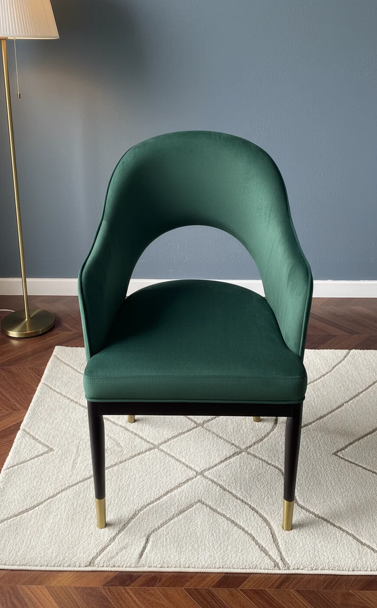 green cafe chair