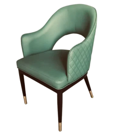 Sage Green Leather Accent Chair
